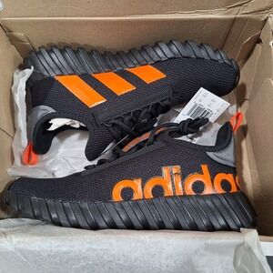 Adidas Unisex Kaptir 3.0 Black Lace-Up Running Shoes  Size 4 Youth IG2488‎ NEW